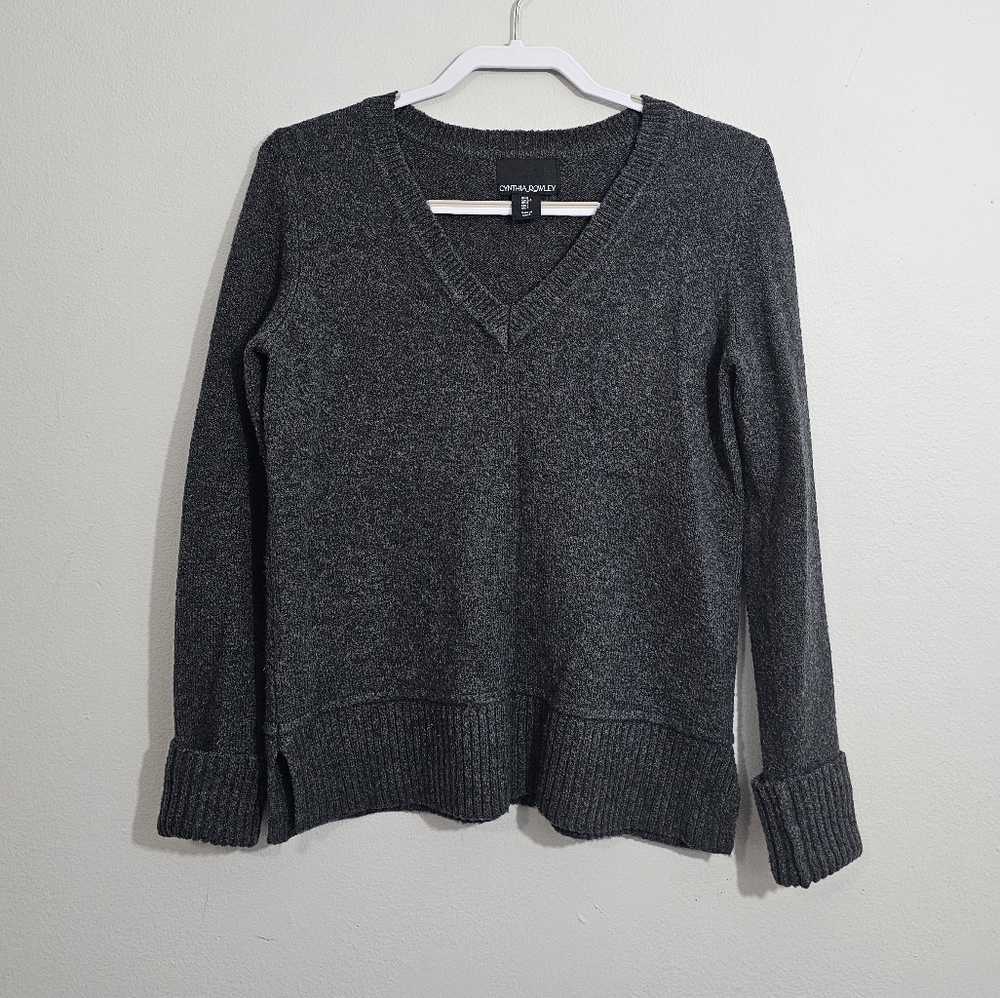 Cynthia Rowley Gray Wool Blend Sweater